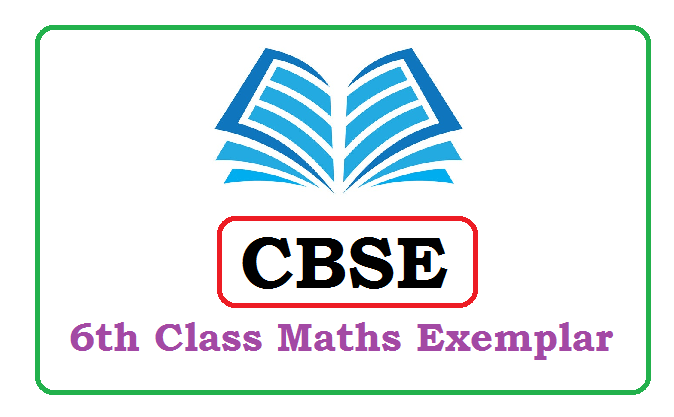 CBSE 6th Mathematics Exemplar 2023, CBSE 6th Exemplar 2023
