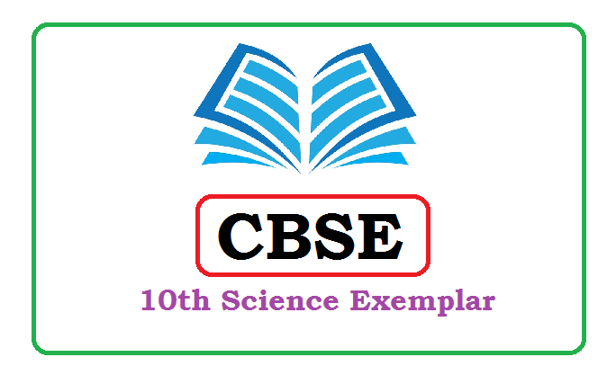 CBSE 10th Science Exemplar 2024