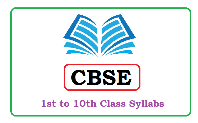 CBS Syllabus 2023,CBSE Syllabus 2023 for Class 1, 2, 3, 4, 5, 6, 7, 8, 9, 10 Pdf Download