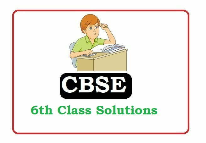 CBSE 6th Class Solutions 2024