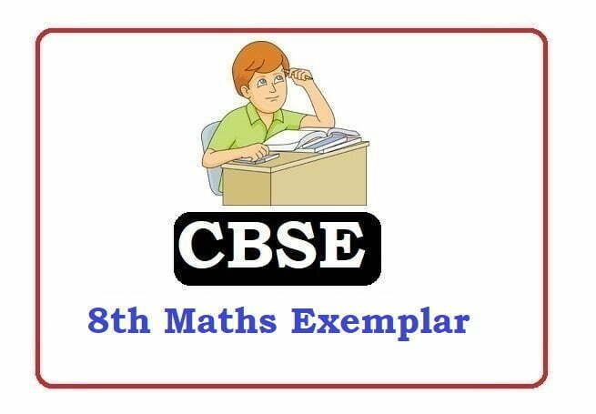 CBSE 8th Maths Exemplar Problems with Solutions 2023, CBSE 8th Maths Exemplar with Solutions 2023, CBSE 8th Maths Exemplar 2023