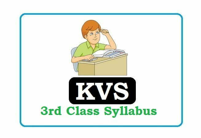 KVS 3rd Class Syllabus 2023, KVS 3rd Class Syllabus 2023, KVS 3rd Syllabus 2023